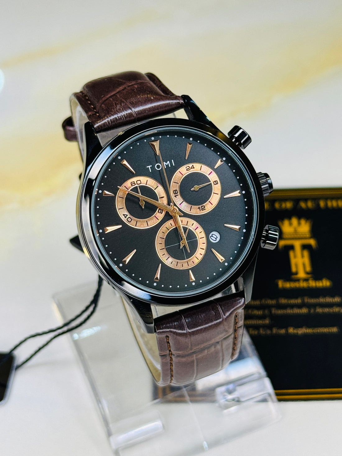 Coffee Black Gift Set Watch