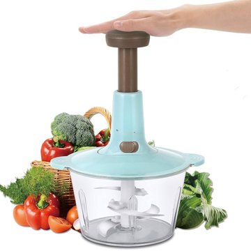 Push Chopper – Manual Vegetable Chopper with Stainless Steel Blades