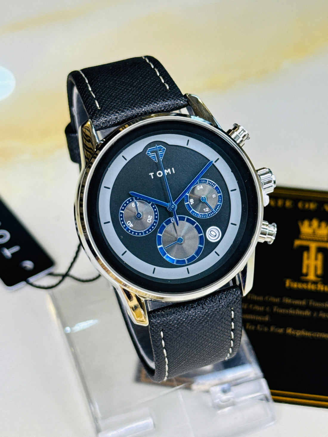 Black Silver Gift Set Watch
