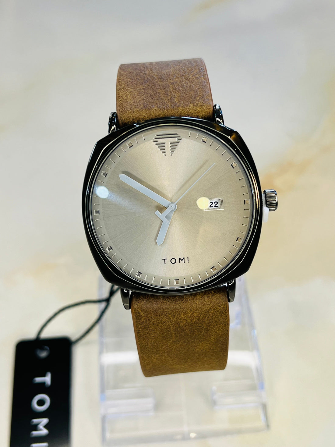 Brown Black Sleek Dial Watch