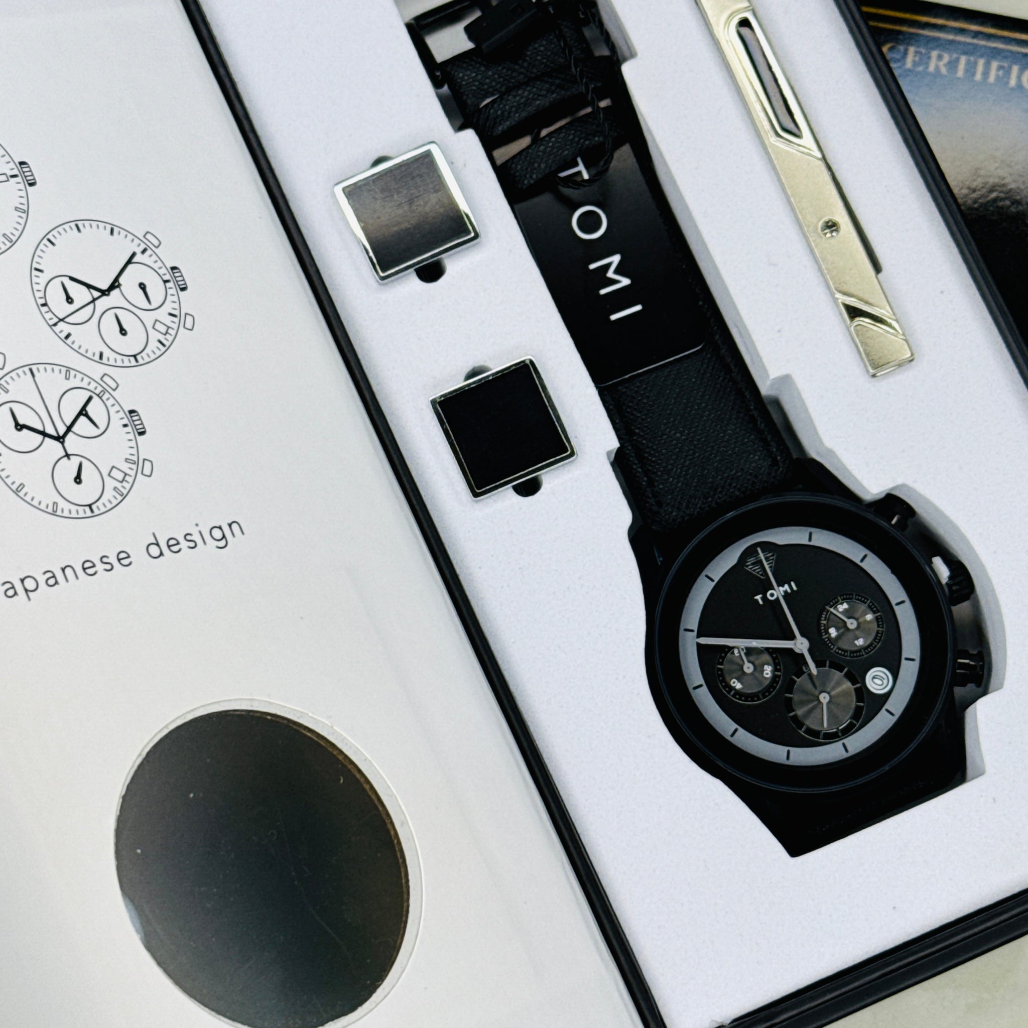 All Black Gift Set Watch