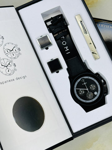 All Black Gift Set Watch