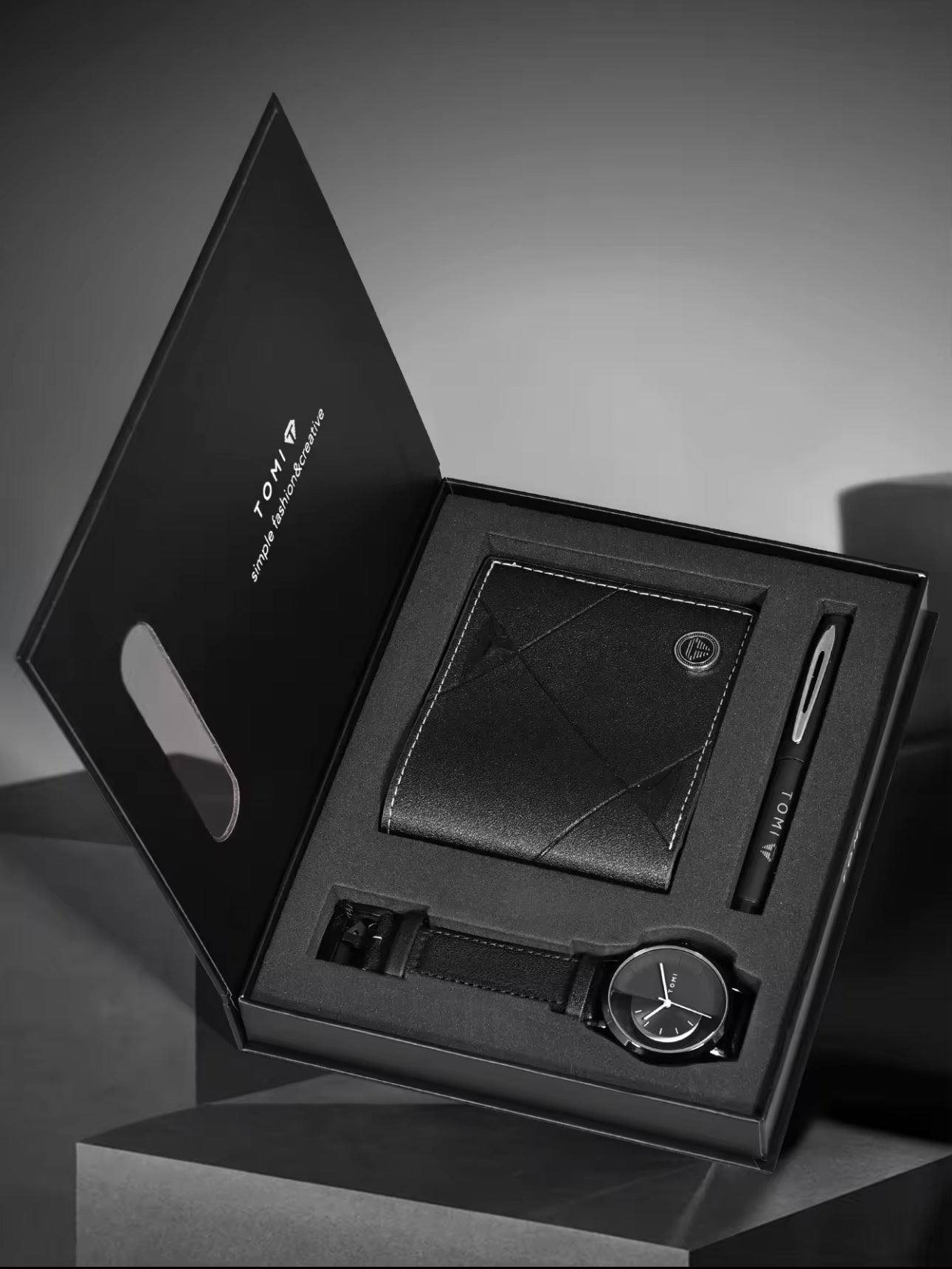 All Black Half Dial Gift Set