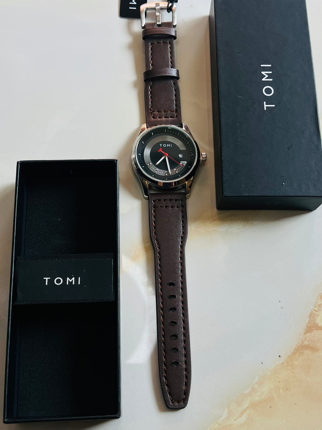 Coffee Silver Royal Dial Watch