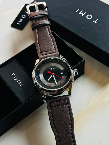 Coffee Silver Royal Dial Watch