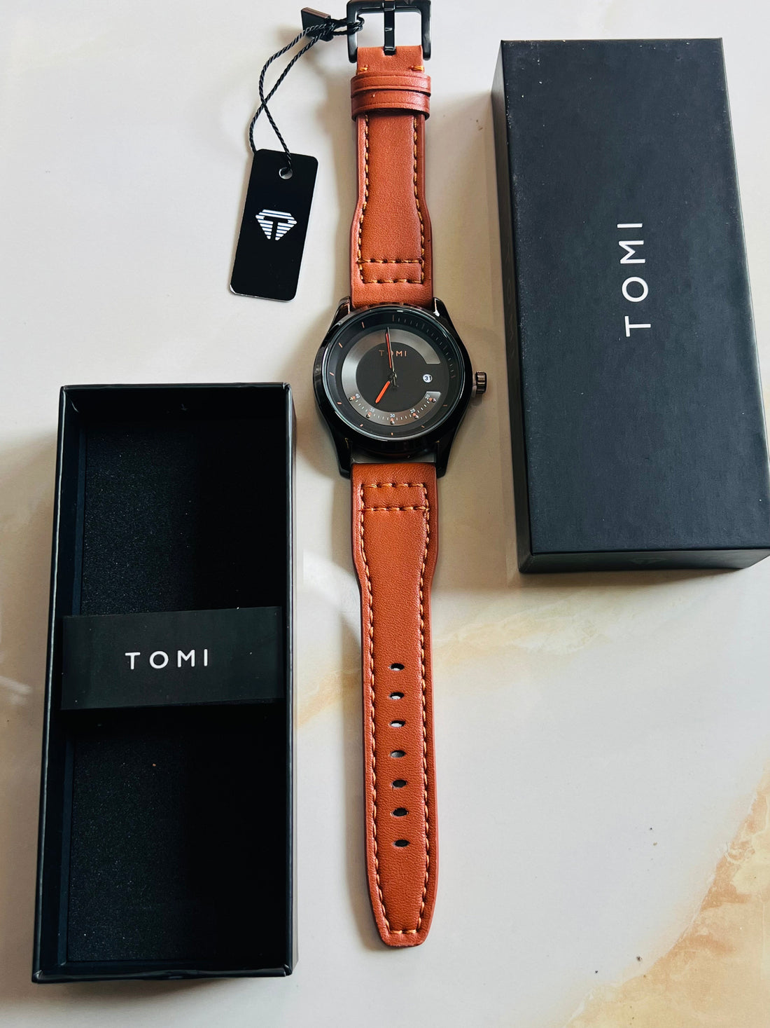 Brown Black Royal Dial Watch